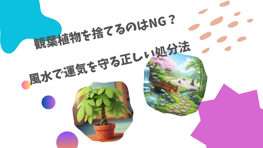 観葉植物を捨てるのはNG？風水で運気を守る正しい処分法