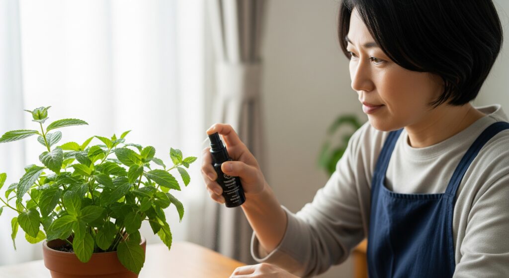 ハッカ油スプレーを観葉植物に吹きかけるとどうなる?