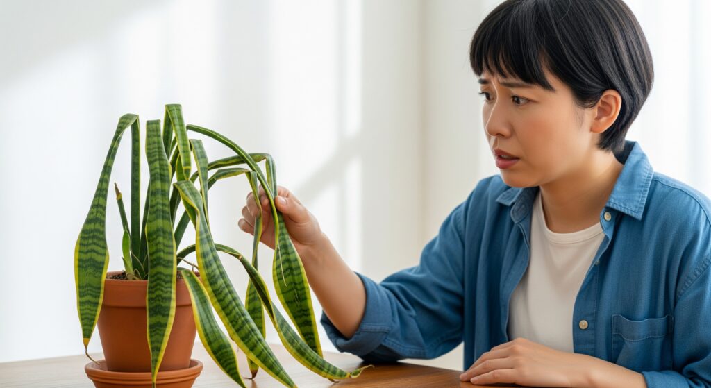サンスベリアの葉がふにゃふにゃに?原因と復活法を解説